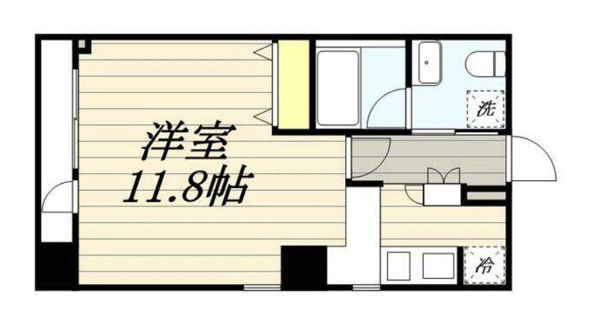HF八丁堀レジデンスⅡ(1K/12階)の間取り写真
