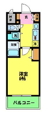 プレサンス堺筋本町フィリア(1K/7階)の間取り写真