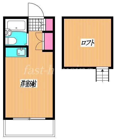 メゾンプチテラス(ワンルーム/2階)の間取り写真