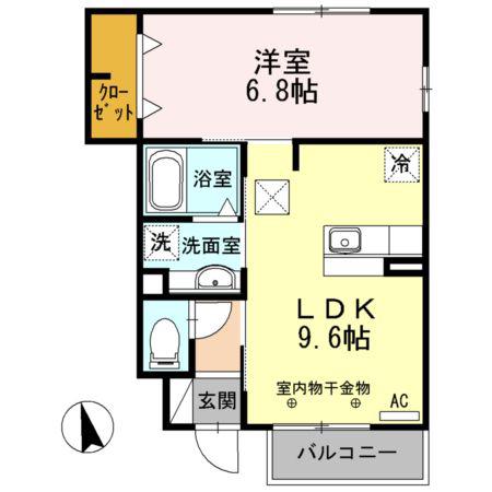 アプローズ(1LDK/1階)の間取り写真