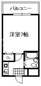 ラフィーネ瀬田(ワンルーム/3階)の間取り写真
