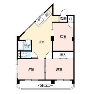 メゾン丸山(3DK/1階)の間取り写真