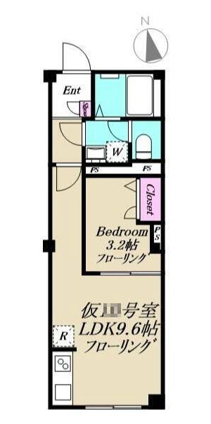 XEVO吉祥寺(1LDK/1階)の間取り写真