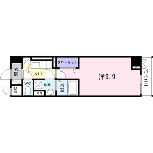 ボア ソルチ(1K/5階)の間取り写真