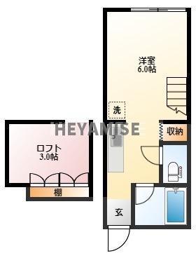 ラ フォレスタ上小島(ワンルーム/1階)の間取り写真