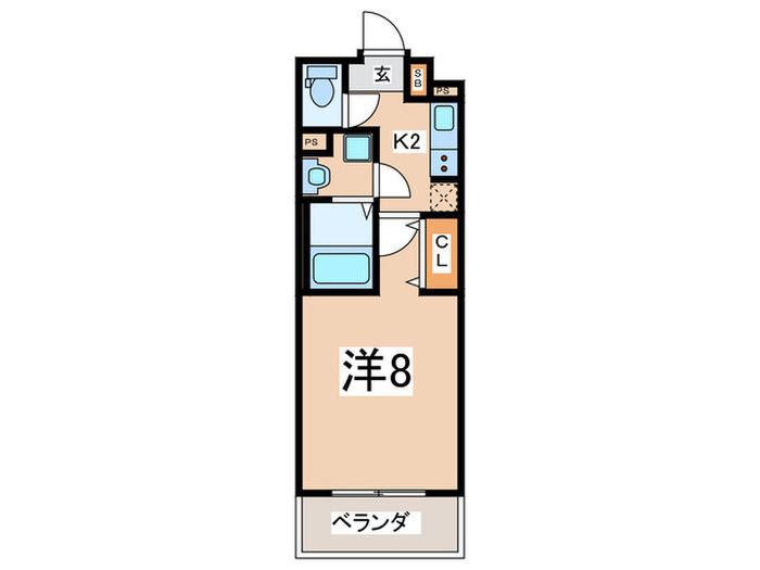 リバービュー横浜(1K/3階)の間取り写真