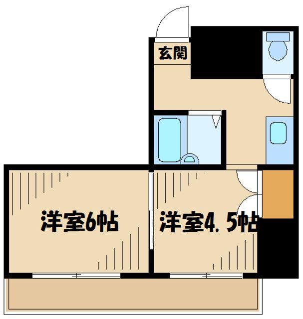 BRICK MAISON1(2K/3階)の間取り写真