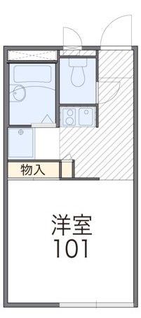 レオパレスワールド稔台(1K/2階)の間取り写真