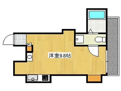 ルフォンT平之町(ワンルーム/2階)の間取り写真