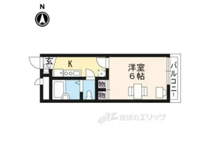 レオパレス御所西(1K/2階)の間取り写真