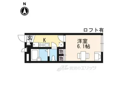 レオパレスなかのⅡ番館(1K/2階)の間取り写真