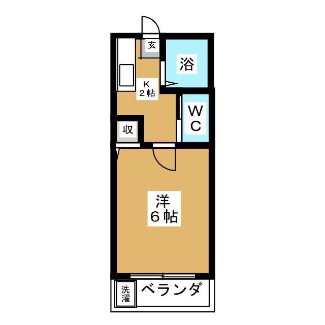 アリスヴィラ(1K/2階)の間取り写真