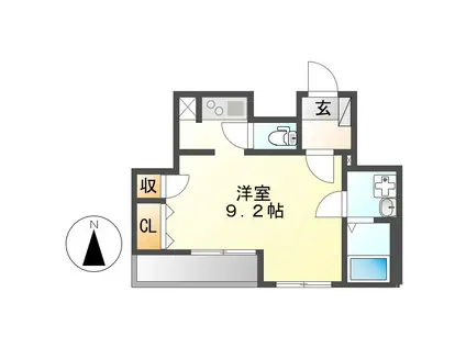 FIBRE SAKAE(ワンルーム/5階)の間取り写真