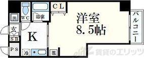 クレールメゾン(1K/7階)の間取り写真