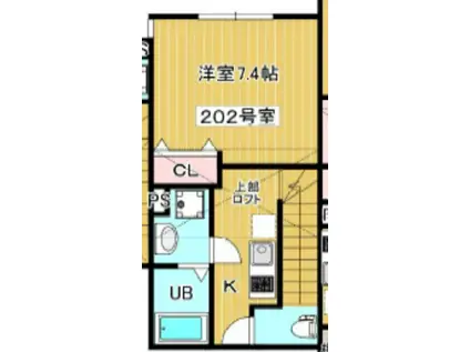 MAISON DE ARCADIAII(1K/2階)の間取り写真