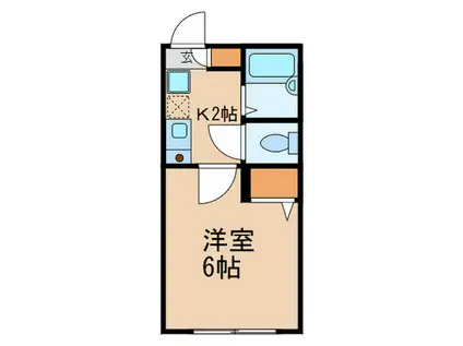 YSクレッシェンド(1K/2階)の間取り写真