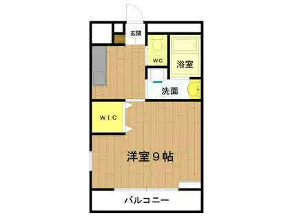 オールウェイズ(1K/3階)の間取り写真