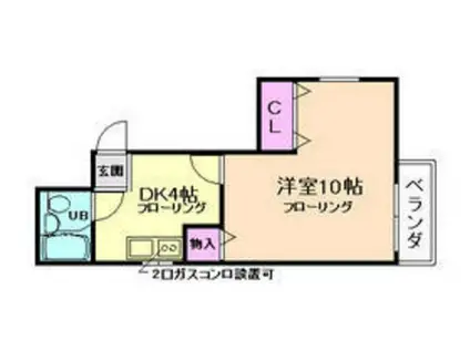 メゾン・ド・サクセス(1K/1階)の間取り写真