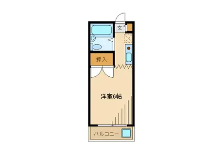 ハイツ・明和(1K/3階)の間取り写真