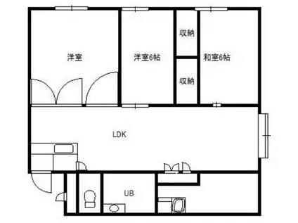フローライト市川(3LDK/7階)の間取り写真