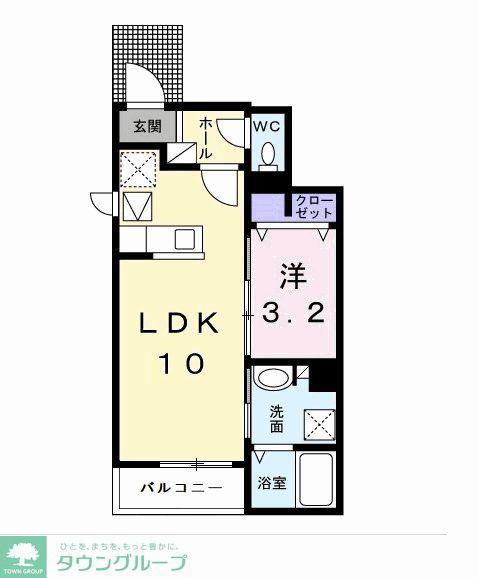 メゾンド・ドルフィンII(1LDK/1階)の間取り写真