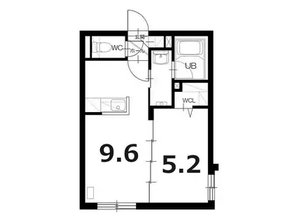 S-RESIDENCE桑園イースト(1LDK/5階)の間取り写真