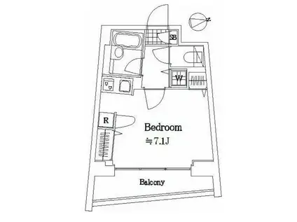 サンテミリオン目白西(ワンルーム/9階)の間取り写真