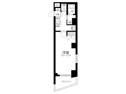ロイヤルパレス四ッ谷(1K/2階)の間取り写真