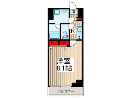 MAXIV西川口SC(1K/1階)の間取り写真