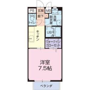 エクシオ イブキ(1K/1階)の間取り写真