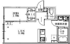 KEIAI RESIDENCE 元山I(1LDK/2階)の間取り写真