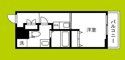CASSIA塚本(1K/5階)の間取り写真
