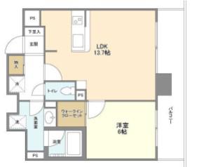グランテール代々木(1LDK/7階)の間取り写真