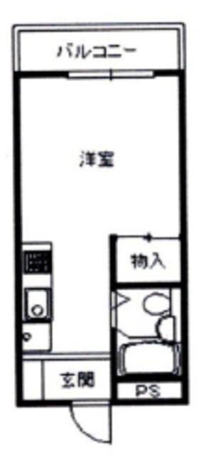 パロ西落合(ワンルーム/2階)の間取り写真