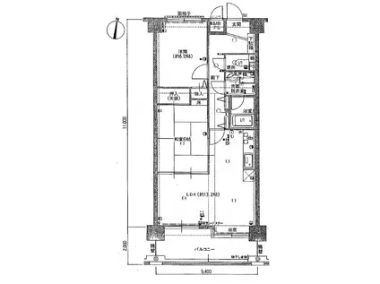 サンシティ東桜町(2LDK/7階)の間取り写真