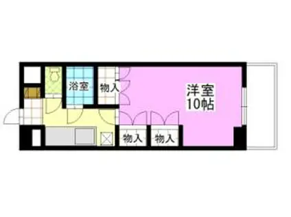 マローン野田(1K/6階)の間取り写真