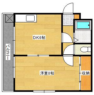 アークハイツ宮田(1DK/4階)の間取り写真