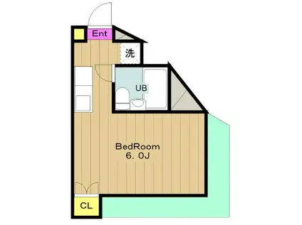 Uトピア高幡不動 ユートピアタカハタフドウ(1K/3階)の間取り写真