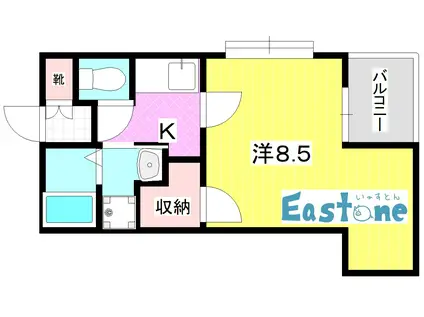 PRECIOUS(1K/5階)の間取り写真