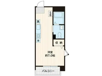 パティオTK(ワンルーム/3階)の間取り写真