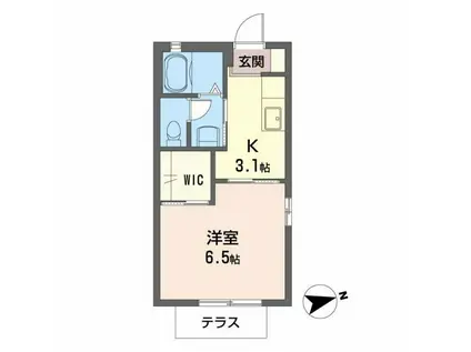 エル・コート(1K/1階)の間取り写真