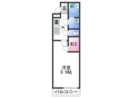 フジパレスY&T(1K/1階)の間取り写真
