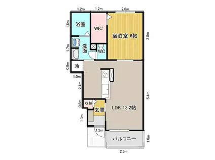 岡山電軌清輝橋線 清輝橋駅 バス乗車時間:14分 最寄りバス停で下車 徒歩11分 2階建 築8年(1LDK/1階)の間取り写真