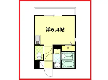 フェリオ東向島(ワンルーム/2階)の間取り写真