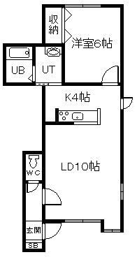 K-DREAPE(1LDK/1階)の間取り写真