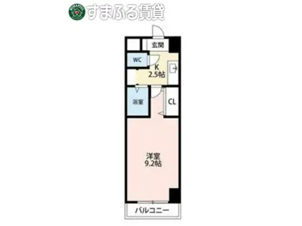 A・CITY三河安城東町(1K/4階)の間取り写真