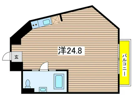 BLALYS(ワンルーム/3階)の間取り写真