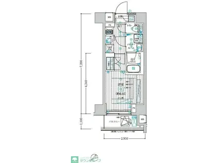 ブライズ鶴見本町通MAXIV(1K/2階)の間取り写真
