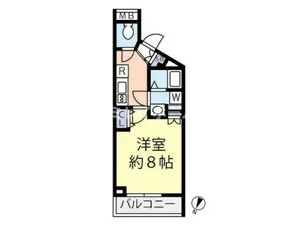 グランヴァン西馬込III(1K/2階)の間取り写真