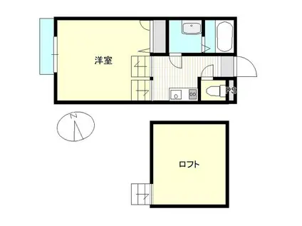 コンフォーレVII番館(1K/1階)の間取り写真